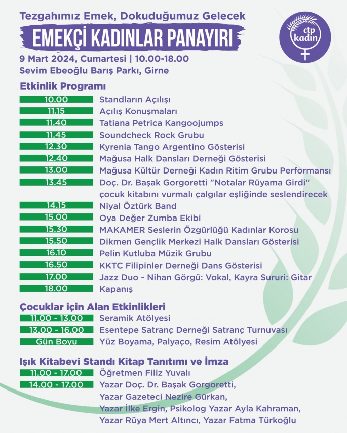 11’inci Girne Emekçi Kadınlar Panayırı yarın kuruluyor