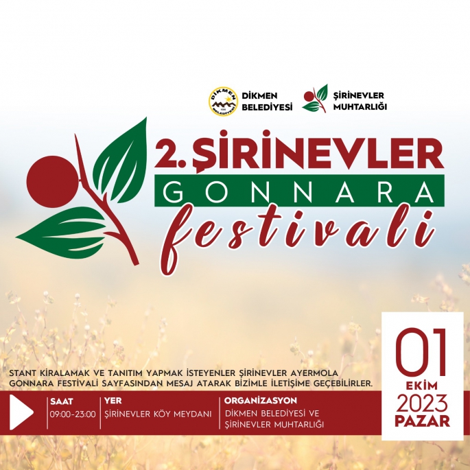 2. Şirinevler Gonnara Festivali 1 Ekim'de yapılacak