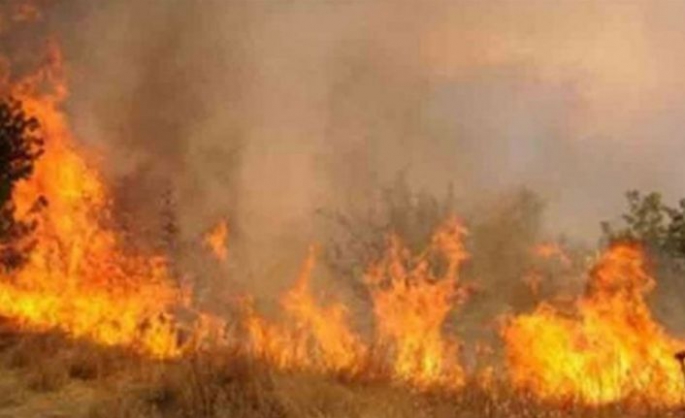 Akçay’da 30 dönüm arazi yandı