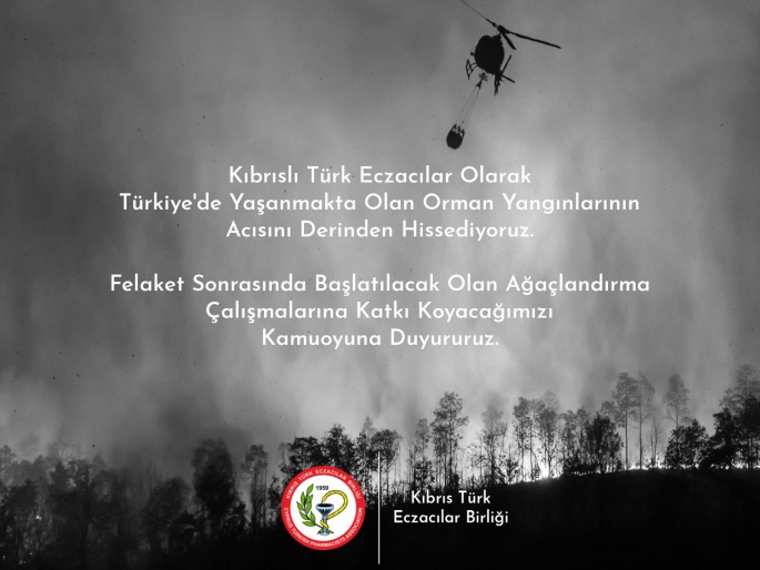 Eczacılar birliği başkanı Öksüz ; Geçmiş olsun Türkiyem