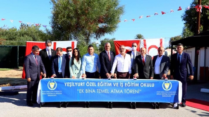 Yeşilyurt Özel Eğitim ve İş Eğitim Okulu'na Ek Bina temelleri atıldı