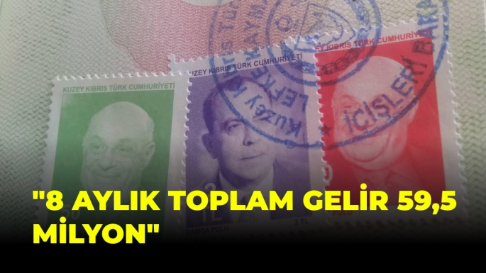 "8 AYLIK TOPLAM GELİR 59,5 MİLYON"