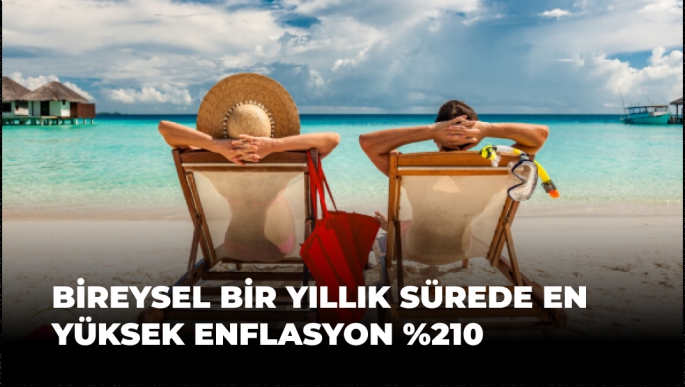 Bir yıllık sürede en yüksek enflasyon %210