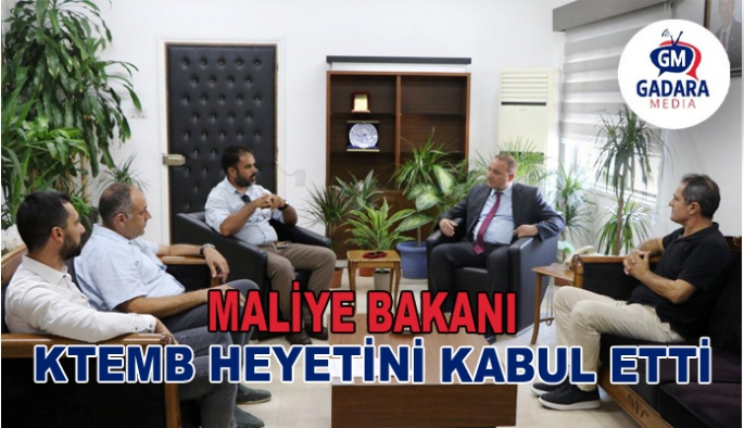 MALİYE BAKANI ŞAN, KIBRIS TÜRK ELEKTRİK MÜTEAHHİTLERİ BİRLİĞİ HEYETİNİ KABUL ETTİ