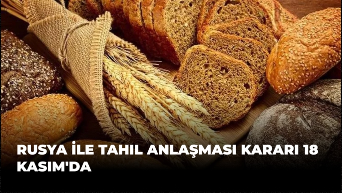 Rusya ile Tahıl Anlaşması Kararı 18 Kasım'da