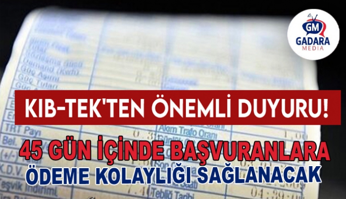 Tüketicilerin, KIB-TEK’e olan borçlarının tahsili ile ilgili mali düzenlemeye ilişkin yasa gücünde kararname yürürlükte
