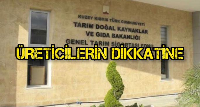 Üreticilerin dikkatine