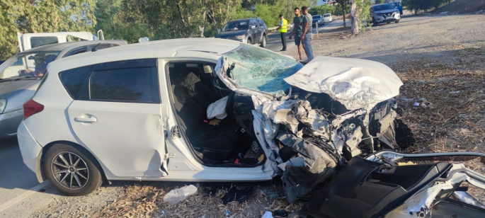 Boğazköy-Gönyeli ana yolunda kaza: 5 kişi yaralandı