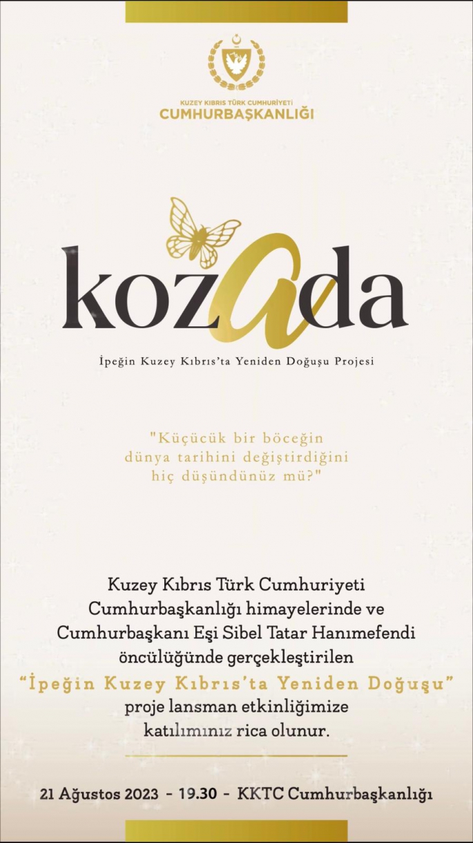 “İpeğin Kuzey Kıbrıs’ta Yeniden Doğuşu” projesi lansmanı pazartesi yapılacak