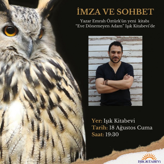 Öztürk’ün son kitabı “Evine Dönemeyen Adam” Cuma günü tanıtılacak