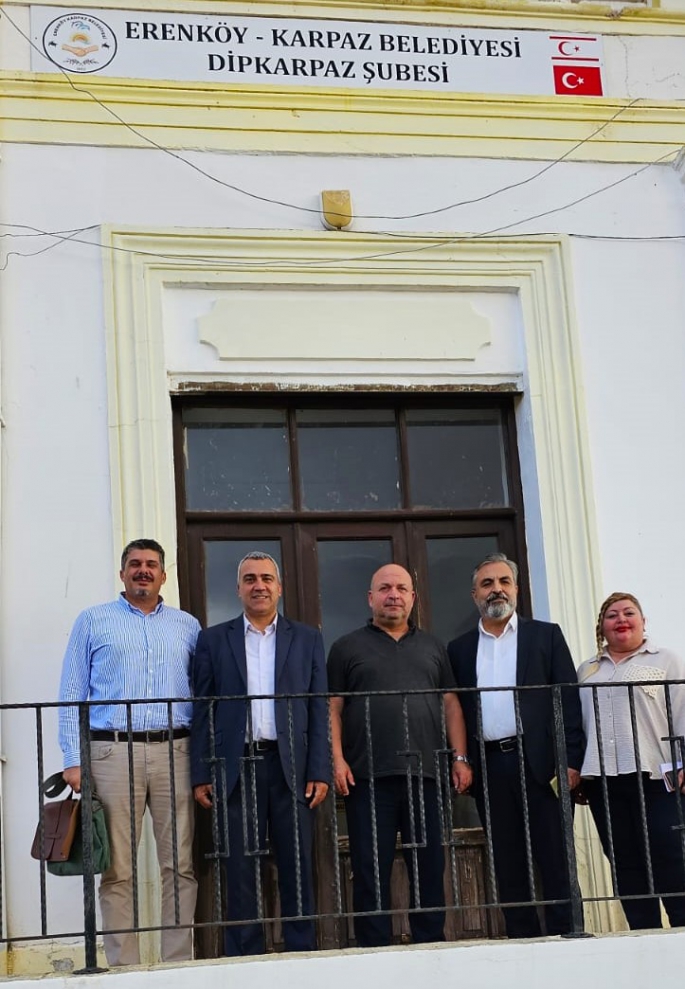 Erenköy-Karpaz Belediye Başkanı Bakırcı Yerel Yönetimler Müdürü Dökmen’i kabul etti