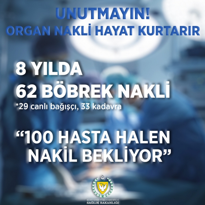 Dr. Burhan Nalbantoğlu Hastanesi'nde iki başaralı böbrek nakli operasyonu daha yapıldı