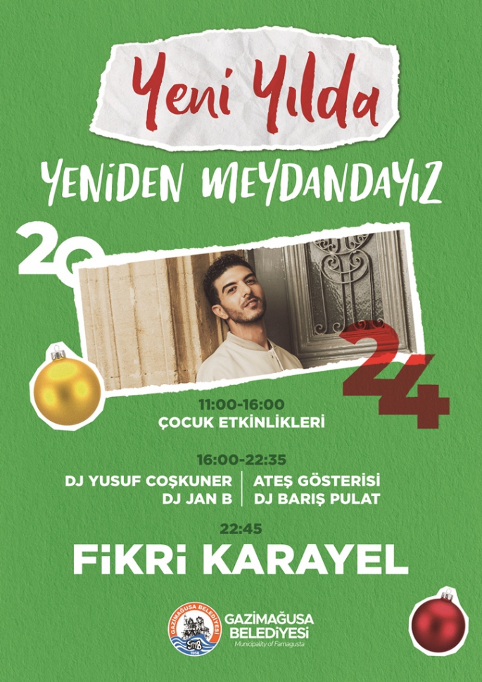 Gazimağusa Belediyesi yeni yılı etkinliklerle karşılayacak