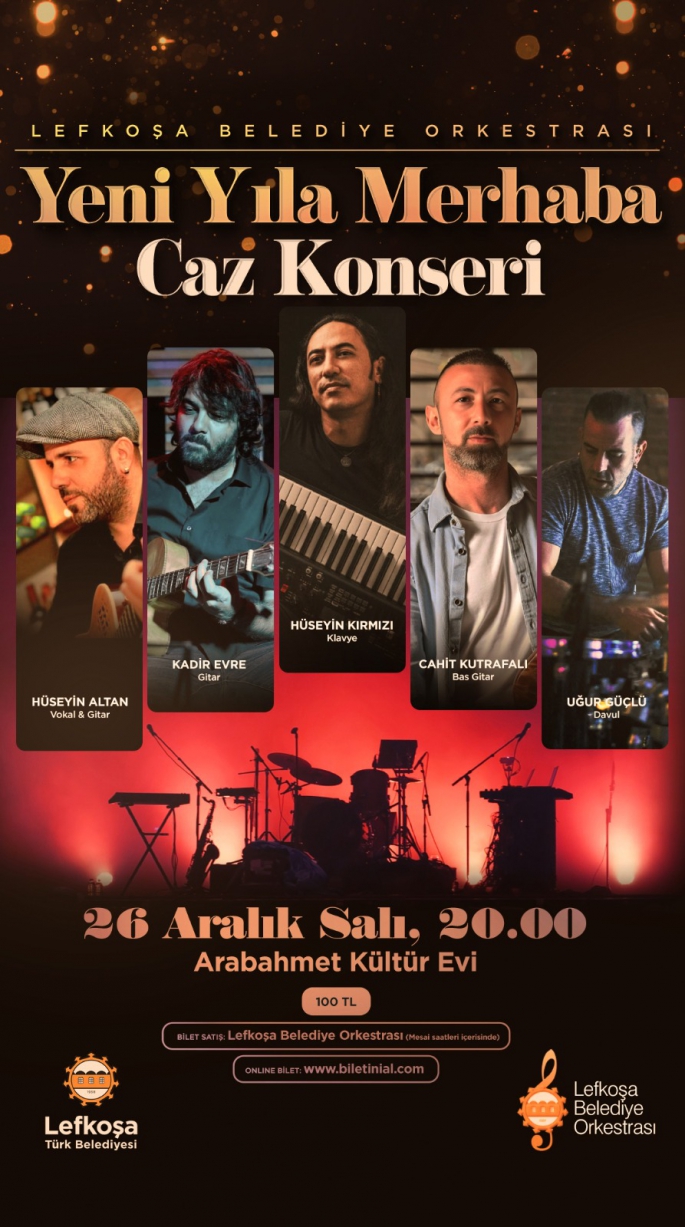 Lefkoşa Belediye Orkestrası'ndan yılbaşı konseri