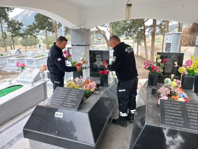 Sivil Savunma'dan şehit yakınlarına ve şehitliklere ziyaret