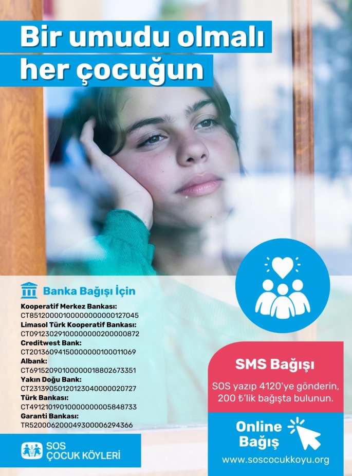 SOS Çocukköyü Derneği yılbaşı dolayısıyla destek çağrısı yaptı… “Bir umudu olmalı her çocuğun”
