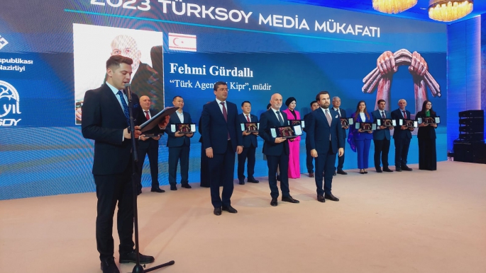 TAK Müdürü Fehmi Gürdallı'ya TÜRKSOY'dan "Basın Ödülü"