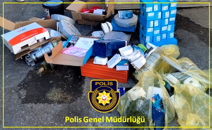 Gümrüğe beyan edilmemiş mallar tespit edildi