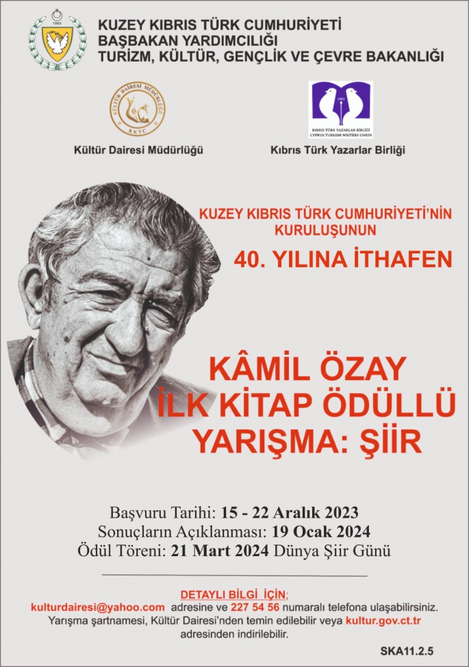 “Kamil Özay İlk Kitap Ödüllü Yarışma” sonuçlandı... Üç çalışma mansiyonla ödüllendirildi