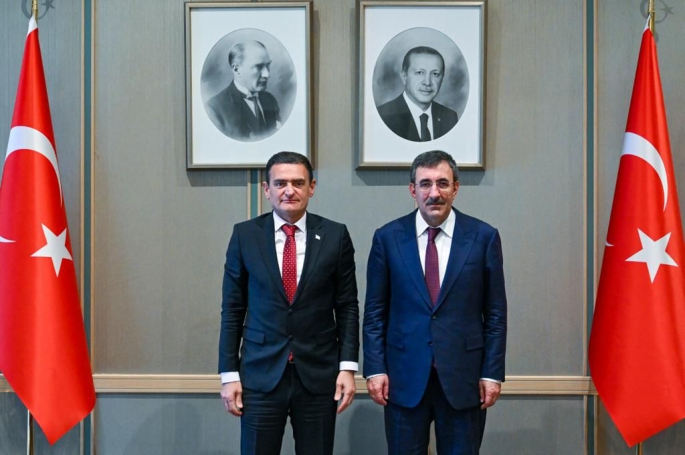 Türkiye Cumhurbaşkanı Yardımcısı Yılmaz İçişleri Bakanı Oğuz'u kabul etti