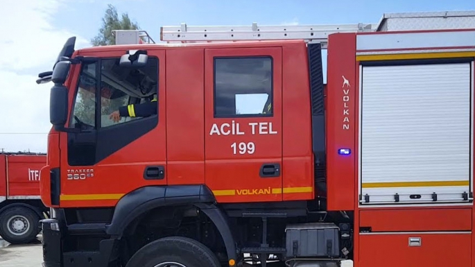 Haspolat Gürdağ Tuğla'da yangın