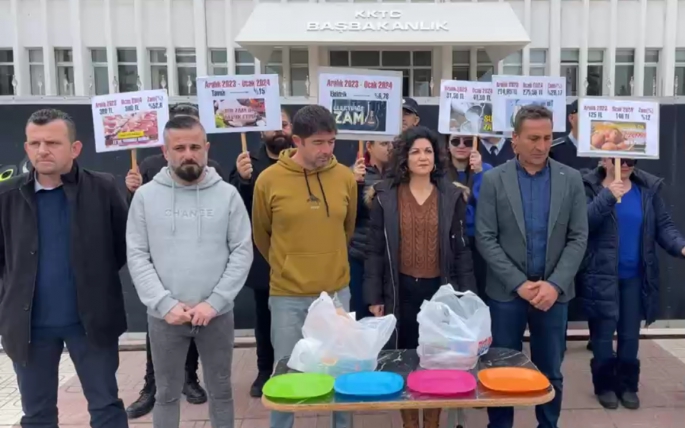 KTOEÖS, Başbakanlık önünde HP oranını protesto ettiği eylem yaptı