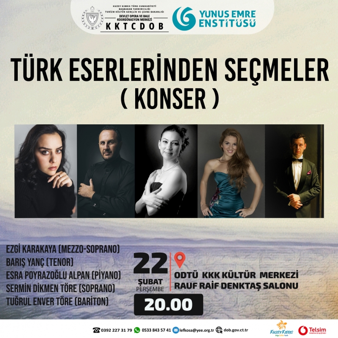 "Türk Eserlerinden Seçmeler” konseri yapılıyor
