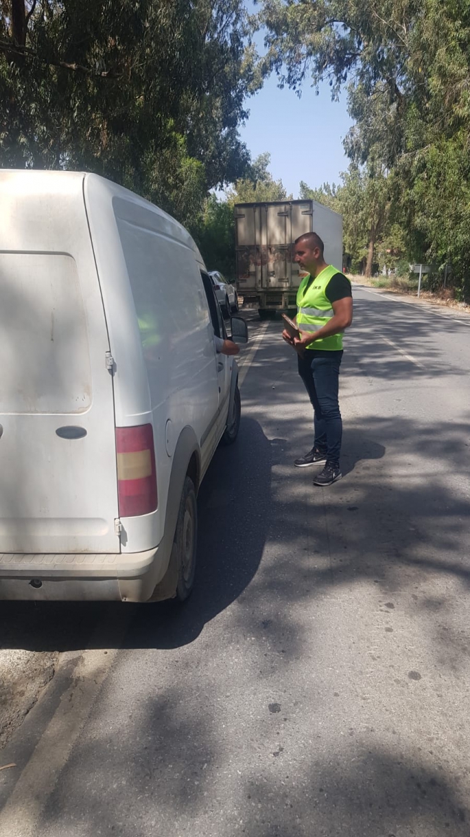Güzelyurt bölgesinde araç denetimi yapıldı