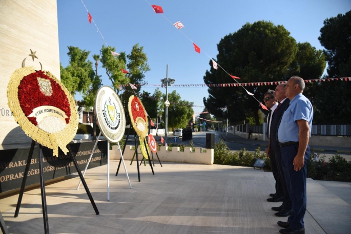 20 Temmuz Barış Harekatı 50’nci Yıl dönümü… Şehitler Anıtına çelenk sunuldu