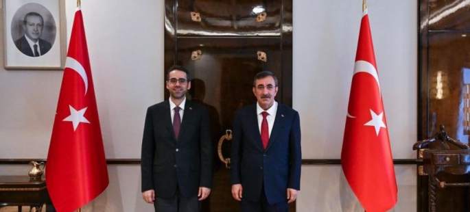 Cevdet Yılmaz, Türkiye'nin yeni Lefkoşa Büyükelçisi Yasin Ekrem Serim'i kabul etti