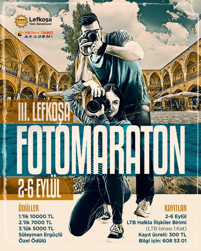 Fotomaraton Fotoğraf Yarışması, 7-8 Eylül tarihlerinde başkent Lefkoşa’da yapılıyor