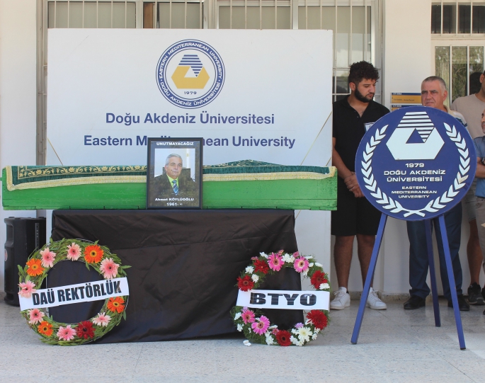 DAÜ’de Ahmet Köylüoğlu için tören düzenlendi