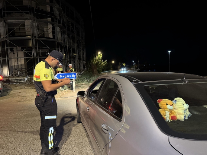 Lefke'de trafik kontrolleri gerçekleştirildi