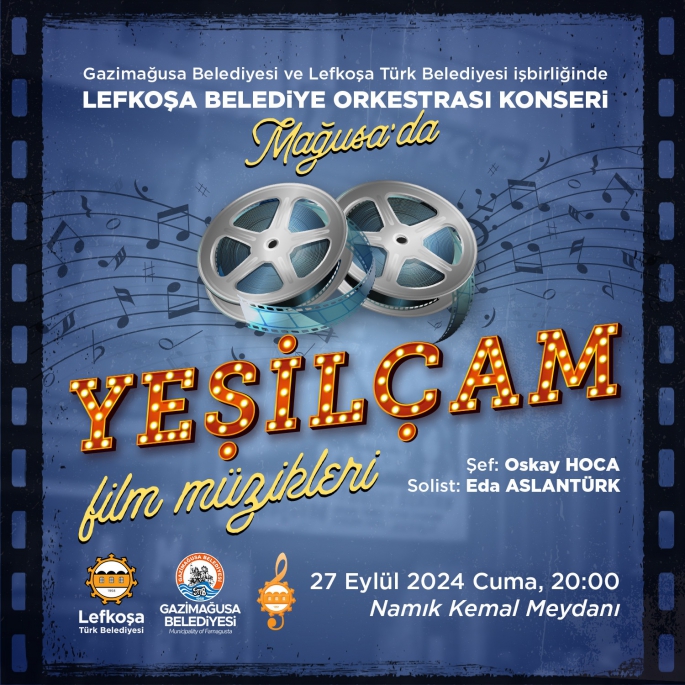 Lefkoşa Belediye Orkestrası cuma günü Gazimağusa’da “Yeşilçam Film Müzikleri’’ konseri verecek