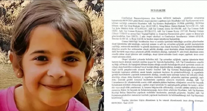 Narin Güran'ın ön otopsi raporu çıktı: "Vücutta çürüme sebebiyle ölüm zamanı belirlenemedi"