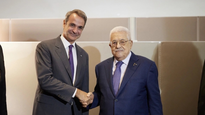 Yunanistan Başbakanı Miçotakis, Filistin Devlet Başkanı Abbas ile görüştü