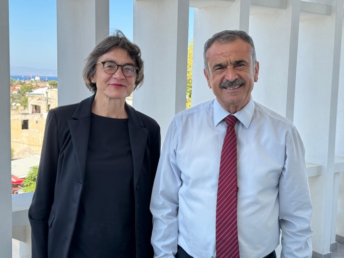 Almanya’nın Lefkoşa Büyükelçisi Anke Schlimm’den Gazimağusa Belediye Başkanı Uluçay’a nezaket ziyareti