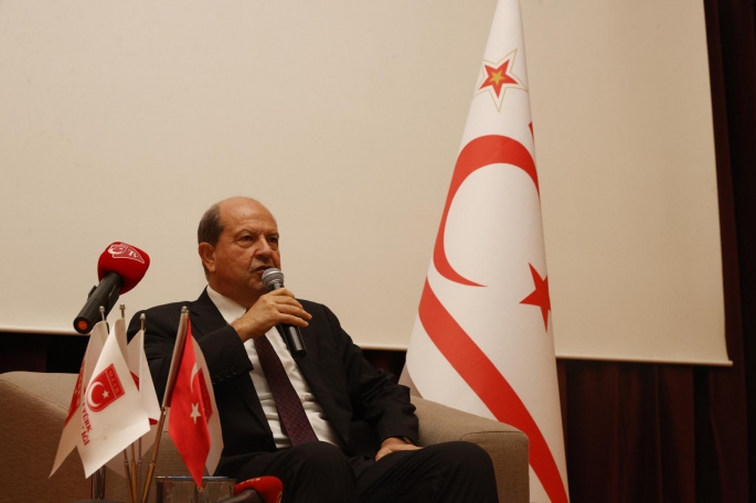 Cumhurbaşkanı Ersin Tatar, Kamu Diplomasisi Akademisi'nde konuşma yaptı