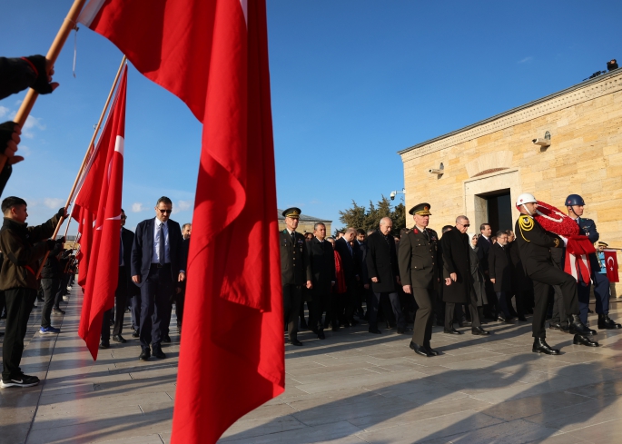 Atatürk için Anıtkabir'de devlet töreni düzenlendi
