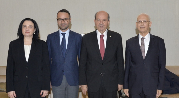 Cumhurbaşkanı Tatar, New Direction Düşünce Kuruluşu Başkanı Poręba ile bir araya geldi