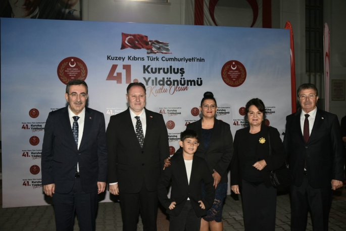 KKTC’nin 41. kuruluş yıl dönümü nedeniyle Cumhuriyet Meclisi'nde resepsiyon düzenlendi