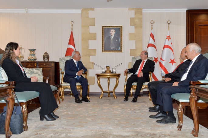 Tatar, Demokratik Sol Parti Genel Başkanı ve beraberindeki heyeti kabul etti