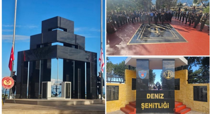 Girne Deniz Şehitliği’nde 21-25 Aralık Milli Mücadele ve Şehitler Haftası dolayısıyla anma etkinliği düzenlendi
