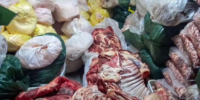 Polis bülteni… Sırt çantasında 16 kilo et