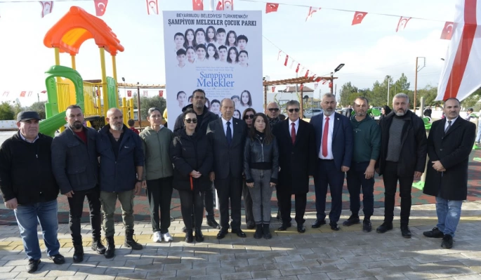 "Türkmenköy Şampiyon Melekler Çocuk Parkı ve Dinlenme Alanı" hizmete açıldı