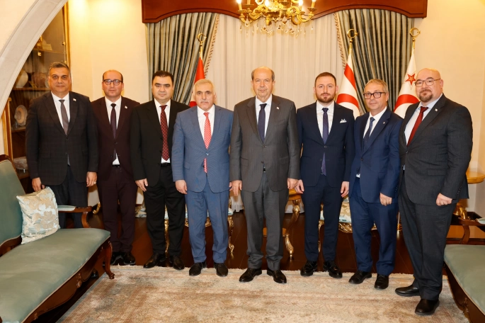 Cumhurbaşkanı Tatar, AK Parti Milletvekili Ali İnci ve beraberindeki heyeti kabul etti