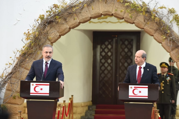 Cumhurbaşkanı Tatar ile Türkiye Dışişleri Bakanı Fidan basın toplantısı düzenledi