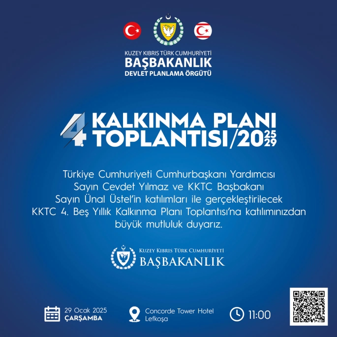 KKTC’nin beş yıllık kalkınma planıyla ilgili toplantı düzenleniyor