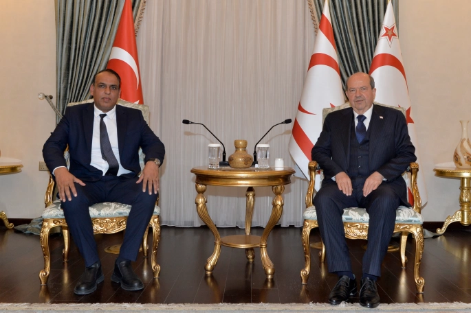 Cumhurbaşkanı Ersin Tatar, Pakistan Birlik ve Kültür Derneği Başkanı ve Yönetim Kurulunu kabul etti