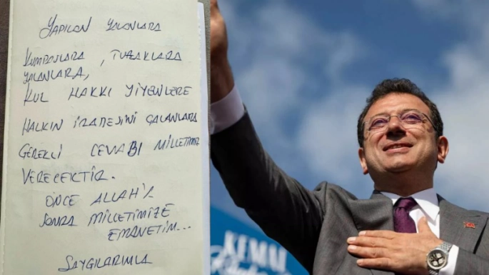 Ekrem İmamoğlu: Halkın iradesini çalanlara gerekli cevabı milletimiz verecektir